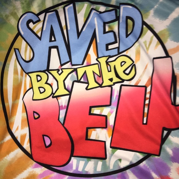 ROMWE Tie-Dye "Saved By The Bell" T-Shirt - Picture 3 of 3